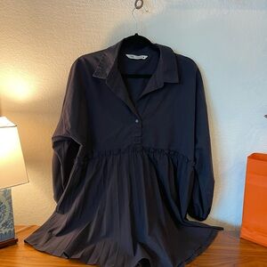 Zara Blue babydoll Shirt